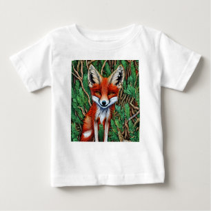 Niedlicher kleiner Wildnisfuchs Baby T-shirt
