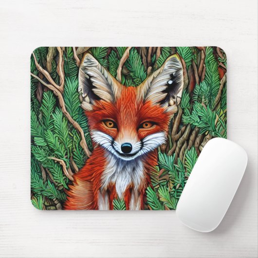 Niedlicher kleiner Wildnisfuchs Mousepad (Mit Mouse)