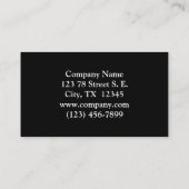 Niedlicher kleiner Wildnisfuchs Visitenkarte (Rückseite)