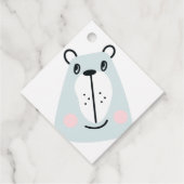 Niedlicher kleiner Witzbär Geschenkanhänger (Rückseite)