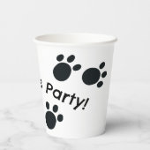 Niedlicher kleiner Witzbär Pappbecher (Rückseite)