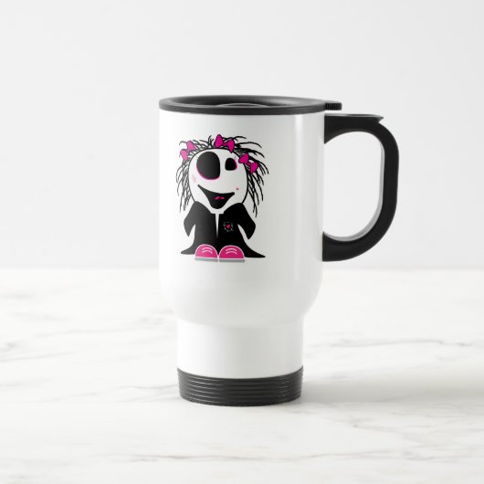 niedlicher kleiner Zombie-Girl Reisebecher (Rechts)