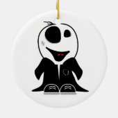 niedlicher kleiner Zombie-Typ Original Keramik Ornament (Hinten)