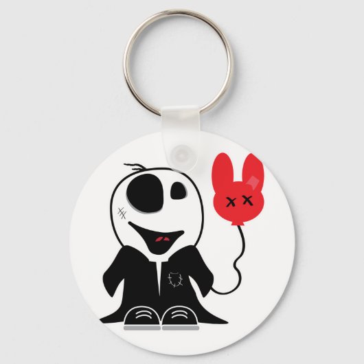 niedlicher kleiner Zombie-Typ Schlüsselanhänger (Vorderseite)