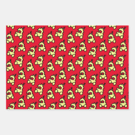 Niedlicher kleiner Zug Geschenkpapier Set