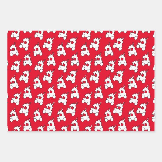 Niedlicher kleiner Zug Geschenkpapier Set (Vorderseite)