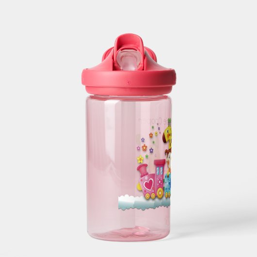 Niedlicher Kleinkindzug - Persönlicher Name Trinkflasche (Vorne)