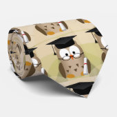 Niedlicher kluger Eulen-Absolvent Krawatte (Gerollt)