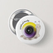 Niedlicher Knopf für den nicht binären Stolz Button (Vorne & Hinten)