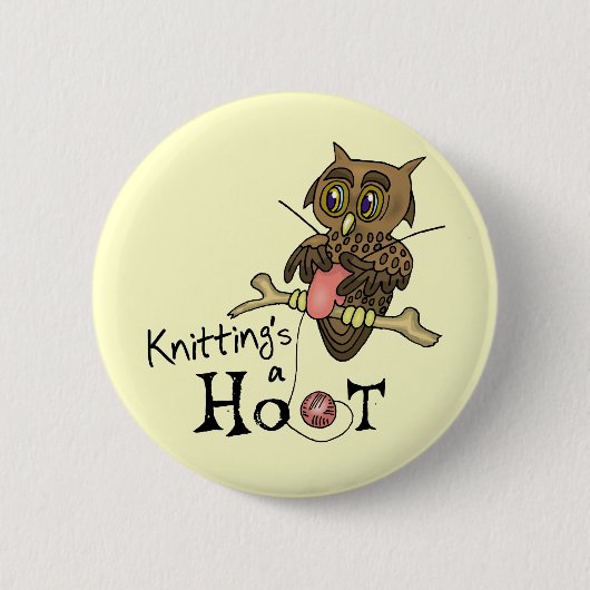 Niedlicher Knopf für Owlen Button (Vorderseite)