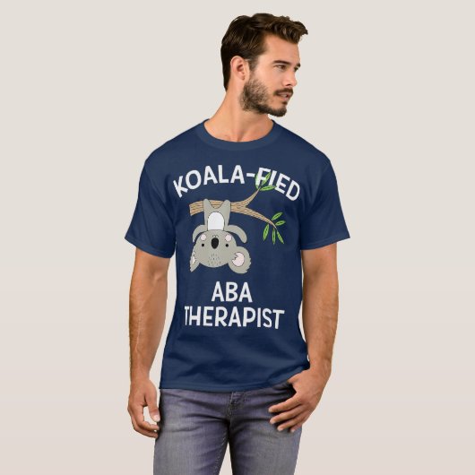 Niedlicher Koala ABA Therapeut Funny Pun Autism Ge T-Shirt (Vorne ganz)