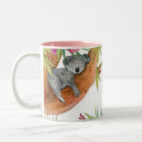 Niedlicher Koala-Bär auf Eukalyptus-Baum