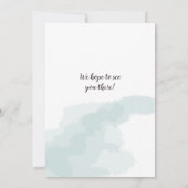 Niedlicher Koala-Bär auf Watercolor Babydusche I Einladung (Rückseite)