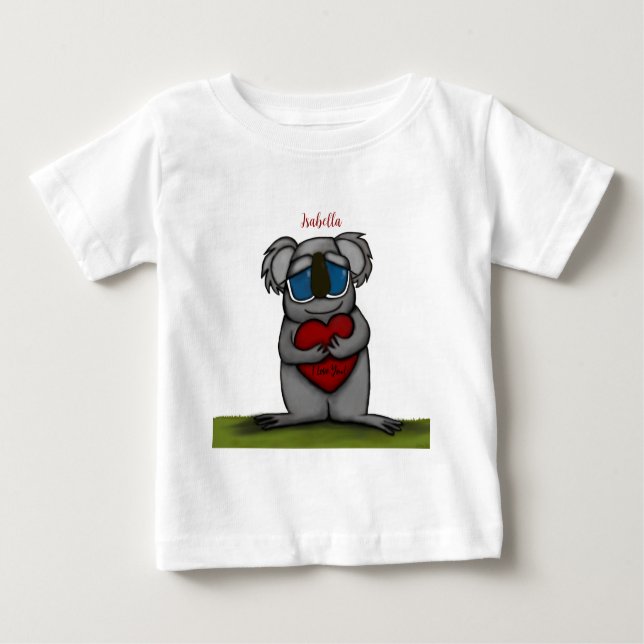 Niedlicher Koala-Bär Baby T-shirt (Vorderseite)