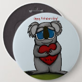 Niedlicher Koala-Bär Button (Vorne & Hinten)