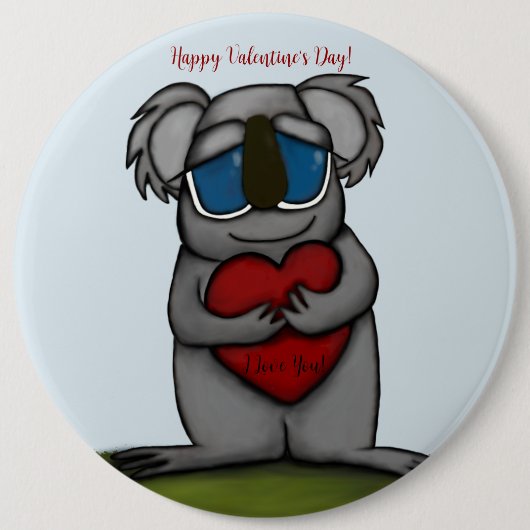 Niedlicher Koala-Bär Button (Vorderseite)