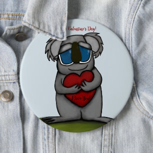 Niedlicher Koala-Bär Button
