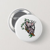 Niedlicher Koala-Bär Button (Vorne & Hinten)
