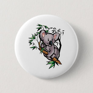 Niedlicher Koala-Bär Button