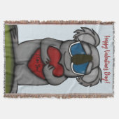 Niedlicher Koala-Bär Decke (Vorderseite)