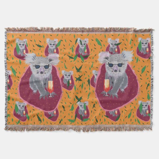 Niedlicher Koala-Bär Decke (Vorderseite)