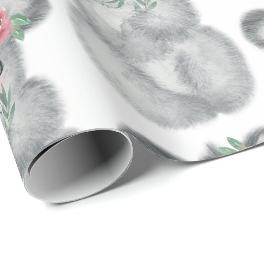 Niedlicher Koala Bär Einfache Wasserfarbe Moderne Geschenkpapier (Rolleneckpunkt)