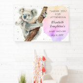 Niedlicher Koala-Bär Es ist eine Girl-Pink-Babydus Banner (InSitu)