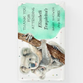 Niedlicher Koala-Bär Es ist eine junge Aquamarine Banner (Vertikal)