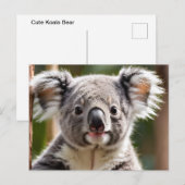 Niedlicher Koala-Bär Feiertagspostkarte (Vorne/Hinten)