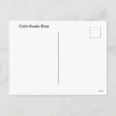 Niedlicher Koala-Bär Feiertagspostkarte (Rückseite)