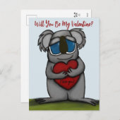 Niedlicher Koala-Bär Feiertagspostkarte (Vorne/Hinten)