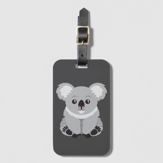 Niedlicher Koala-Bär Gepäckanhänger (Vorderseite Vertikal)