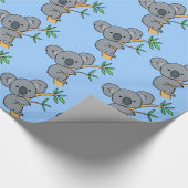 Niedlicher Koala-Bär Geschenkpapier (Ecke)