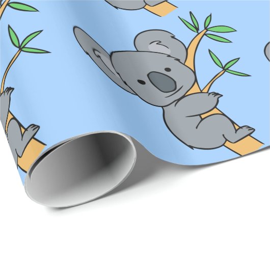 Niedlicher Koala-Bär Geschenkpapier (Rolleneckpunkt)