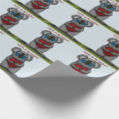 Niedlicher Koala-Bär Geschenkpapier (Ecke)