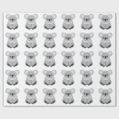 Niedlicher Koala-Bär Geschenkpapier (Flach)