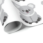 Niedlicher Koala-Bär Geschenkpapier (Rolleneckpunkt)
