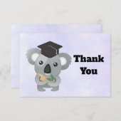 Niedlicher Koala-Bär in Graduiertenkap Danke (Vorne/Hinten)