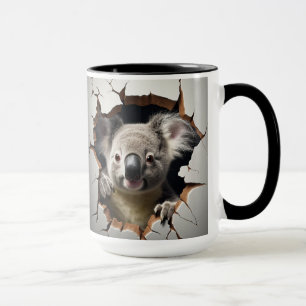 Niedlicher Koala-Bär in knackiger Wand Tasse