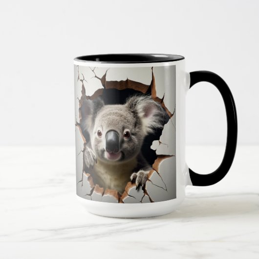 Niedlicher Koala-Bär in knackiger Wand Tasse (Rechts)