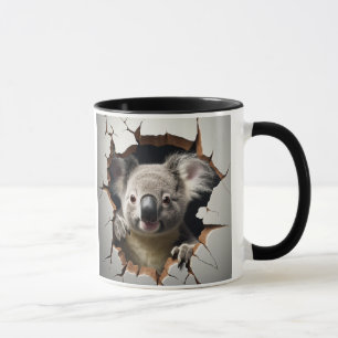 Niedlicher Koala-Bär in knackiger Wand Tasse