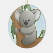 Niedlicher Koala-Bär Keramik Ornament (Links)