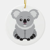 Niedlicher Koala-Bär Keramikornament (Vorne)