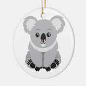 Niedlicher Koala-Bär Keramikornament (Links)