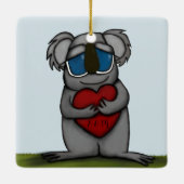 Niedlicher Koala-Bär Keramikornament (Rückseite)