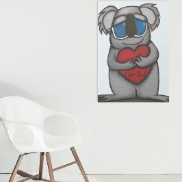 Niedlicher Koala-Bär Leinwanddruck