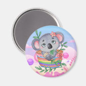 Niedlicher Koala-Bär Magnet (Vorderseite/Rückseite)