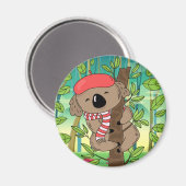 Niedlicher Koala-Bär Magnet (Vorderseite/Rückseite)