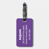 Niedlicher Koala-Bär mit Blätter Cartoon-Abbildung Gepäckanhänger (Rückseite vertikal)