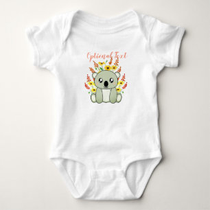 Niedlicher Koala-Bär mit Blume Baby Strampler